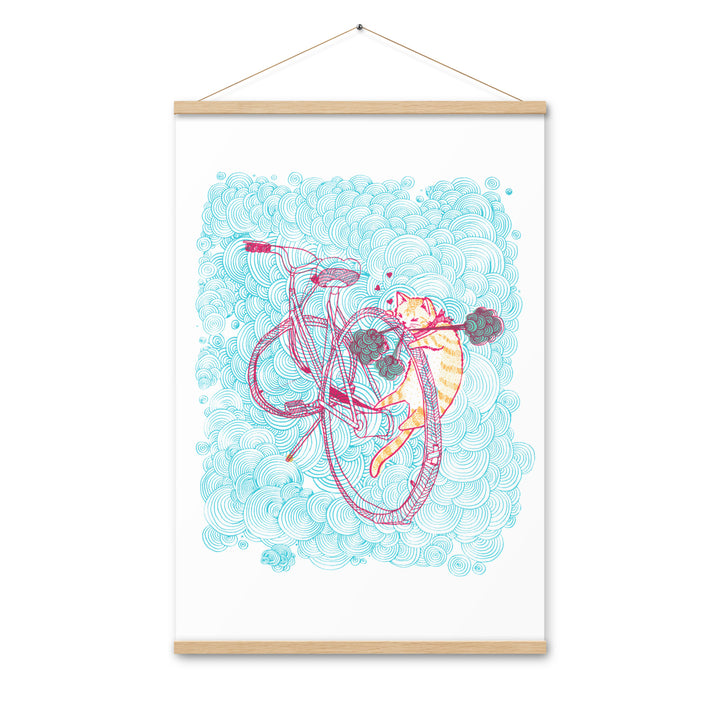 Bebe the Saboteur Print with Hanger