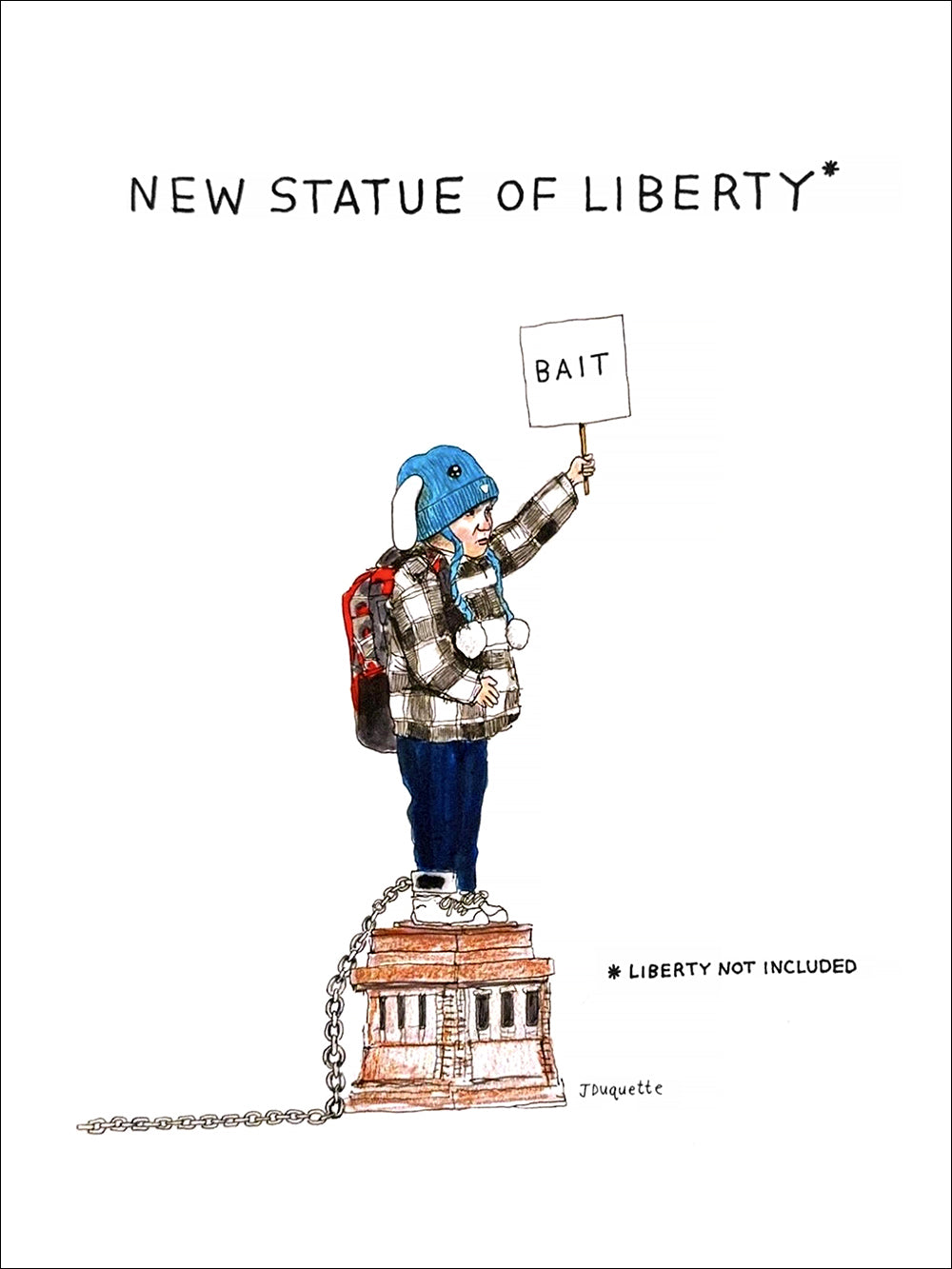 New Statue of Liberty Protest Art